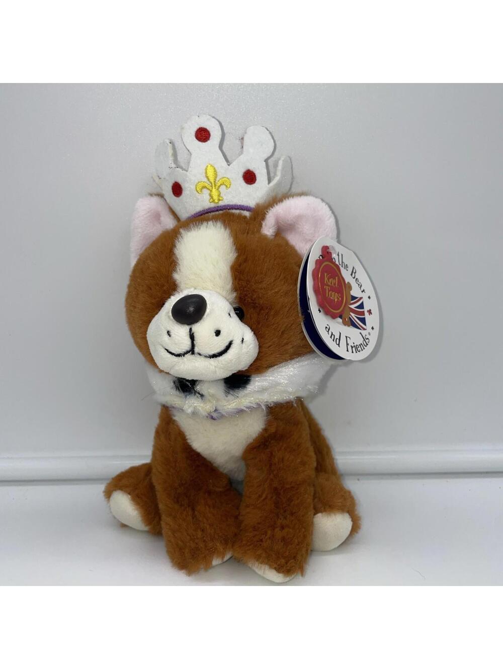 Keel Toys Pipp And Friends Sophie The Corgi Queen London Cape Crown Plush W/tags